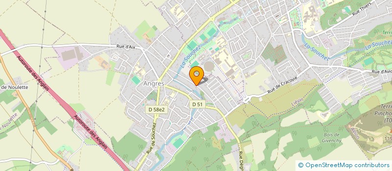 localisation de l'entreprise MONSIEUR GILLES NOVELLO à ANGRES