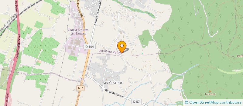 localisation de l'entreprise MONSIEUR GILLES NURIER  LORIOL-SUR-DROME