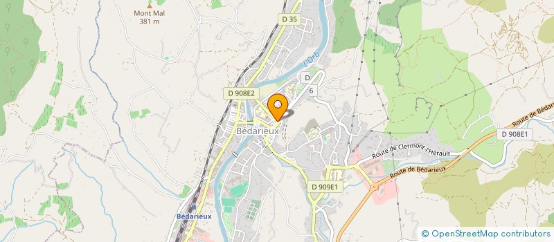 localisation de l'entreprise MONSIEUR GILLES NYER  BEDARIEUX