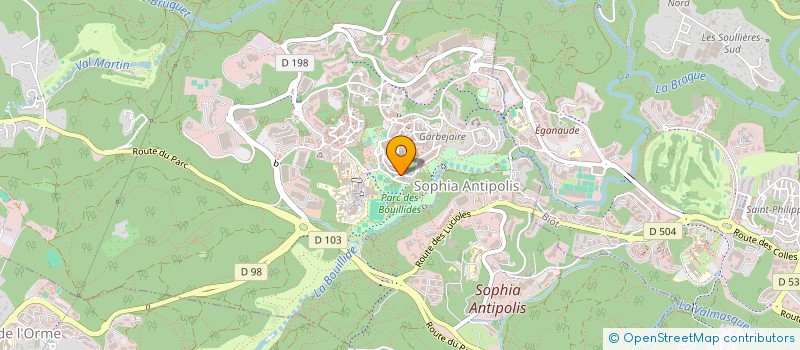 localisation de l'entreprise MONSIEUR GILLES OBERTO à VALBONNE