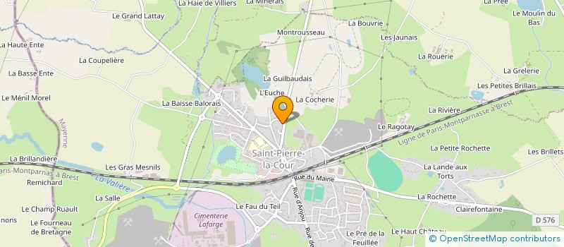 localisation de l'entreprise MONSIEUR GILLES OLERON  SAINT-PIERRE-LA-COUR