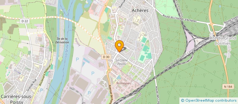 localisation de l'entreprise MONSIEUR GILLES-OLIVIER SCHULIE  ACHERES