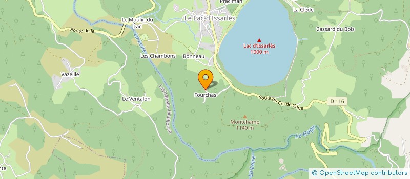 localisation de l'entreprise MONSIEUR GILLES OLLIER  LE LAC-D'ISSARLES