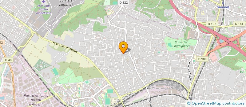 localisation de l'entreprise MONSIEUR GILLES OSSART  ARGENTEUIL