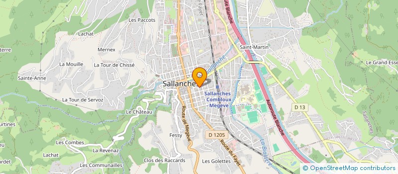 localisation de l'entreprise MONSIEUR GILLES OTTONE à SALLANCHES