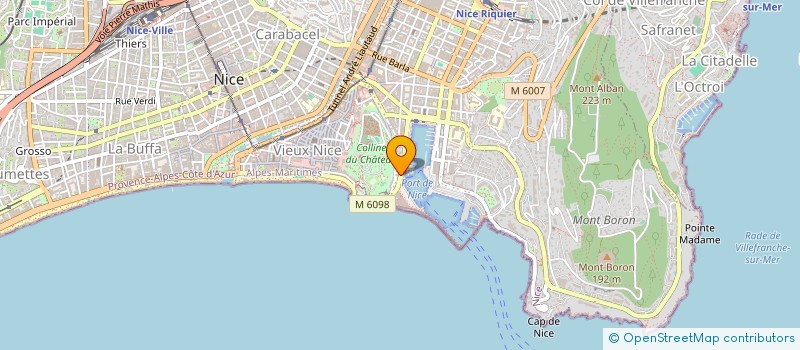 localisation de l'entreprise MONSIEUR GILLES OUAZANA à NICE