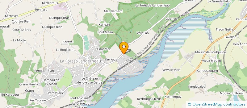 localisation de l'entreprise MONSIEUR GILLES PAGE  GUIPAVAS