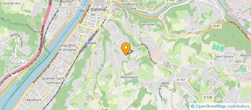 localisation de l'entreprise MONSIEUR GILLES PAGE à VIENNE