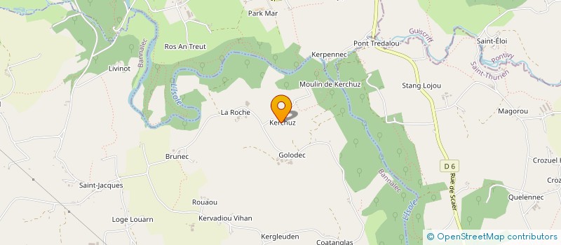 localisation de l'entreprise MONSIEUR GILLES PAIGNE  BANNALEC