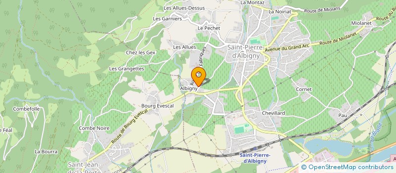 localisation de l'entreprise MONSIEUR GILLES PAJEAN  SAINT-PIERRE-D'ALBIGNY