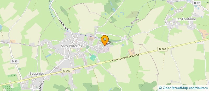 localisation de l'entreprise MONSIEUR GILLES PAQUE  SARS-POTERIES