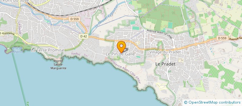 localisation de l'entreprise MONSIEUR GILLES PARE à LE PRADET