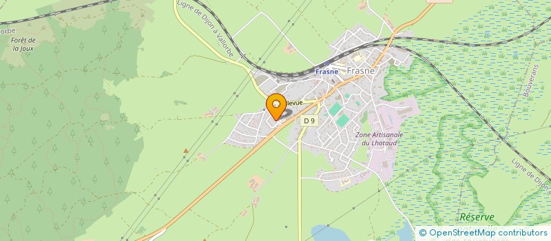 localisation de l'entreprise MONSIEUR GILLES PARRIAUX  FRASNE