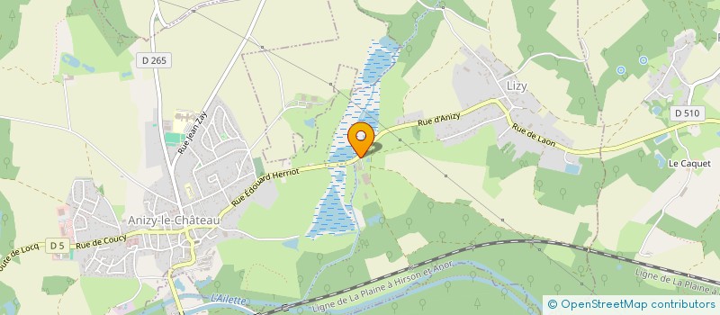 localisation de l'entreprise MONSIEUR GILLES PASQUIER  ANIZY-LE-GRAND