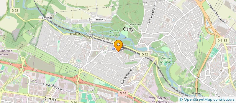 localisation de l'entreprise MONSIEUR GILLES PASTRE  OSNY