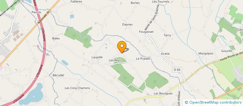 localisation de l'entreprise MONSIEUR GILLES PAUL  SAINT-ETIENNE-DE-TULMONT