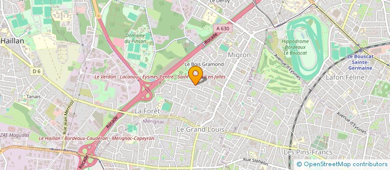 localisation de l'entreprise MONSIEUR GILLES PAULY à EYSINES