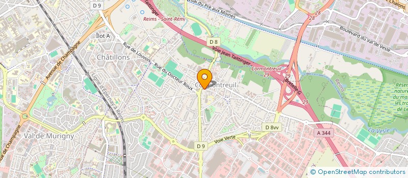 localisation de l'entreprise MONSIEUR GILLES PAYART  CORMONTREUIL