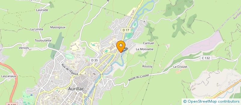 localisation de l'entreprise MONSIEUR GILLES PECHAUD à AURILLAC