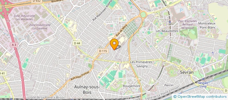 localisation de l'entreprise MONSIEUR GILLES PELAGE à AULNAY-SOUS-BOIS
