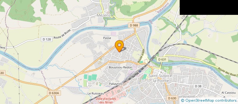 localisation de l'entreprise MONSIEUR GILLES PENAROYAS  SAINT-SULPICE-LA-POINTE