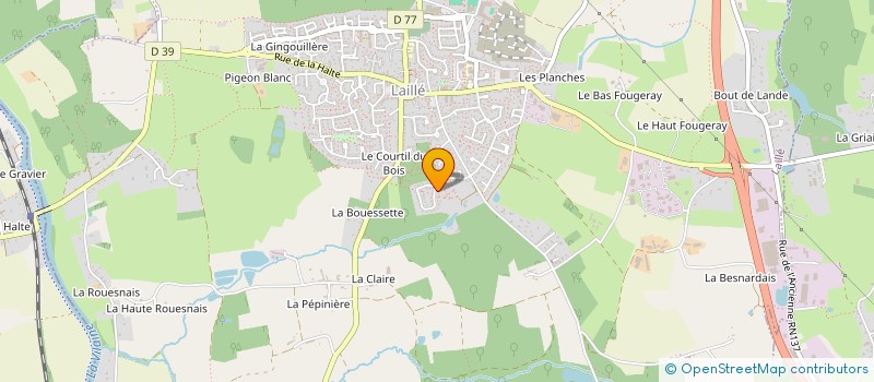 localisation de l'entreprise MONSIEUR GILLES PENNARUN à LAILLE