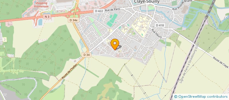 localisation de l'entreprise MONSIEUR GILLES PENTECOTE  CLAYE-SOUILLY