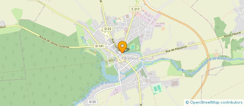 localisation de l'entreprise MONSIEUR GILLES PENVERN  BRETEUIL