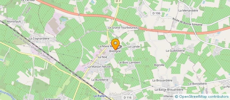 localisation de l'entreprise MONSIEUR GILLES PERAIN à LE PALLET