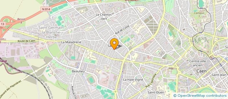 localisation de l'entreprise MONSIEUR GILLES PERCHEPIED à CAEN