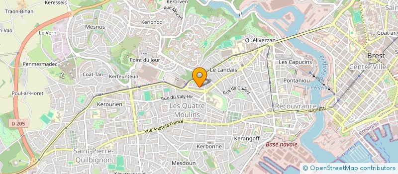 localisation de l'entreprise MONSIEUR GILLES PERCHOC à BREST