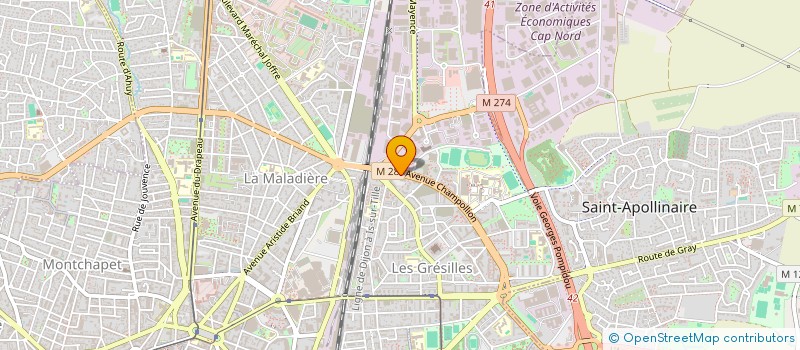 localisation de l'entreprise MONSIEUR GILLES PEROUX à DIJON