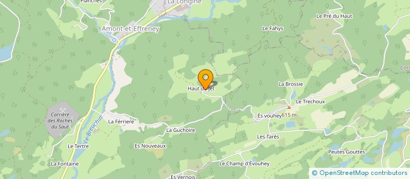 localisation de l'entreprise MONSIEUR GILLES PERRIN  LA LONGINE