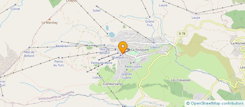 localisation de l'entreprise MONSIEUR GILLES PERROT  FONTCOUVERTE-LA-TOUSSUIRE