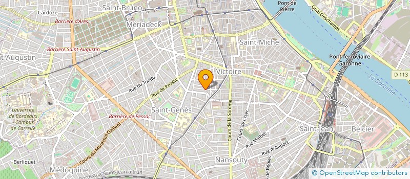 localisation de l'entreprise MONSIEUR GILLES PERROUD  BORDEAUX