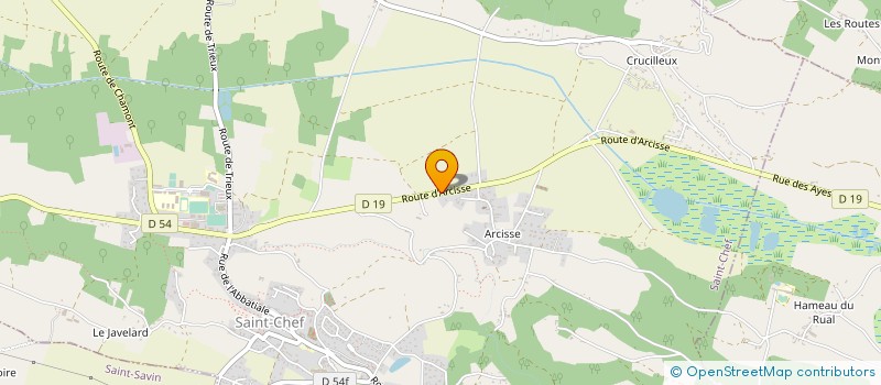 localisation de l'entreprise MONSIEUR GILLES PERTICOZ  SAINT-CHEF