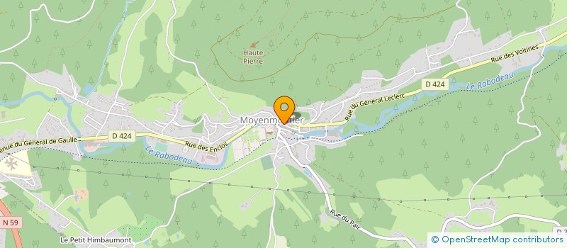 localisation de l'entreprise MONSIEUR GILLES PETITNICOLAS à MOYENMOUTIER