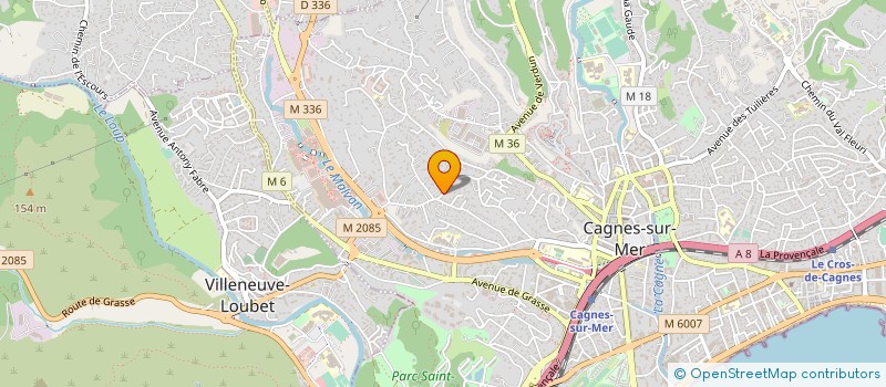 localisation de l'entreprise MONSIEUR GILLES PEYRAUD à CAGNES-SUR-MER