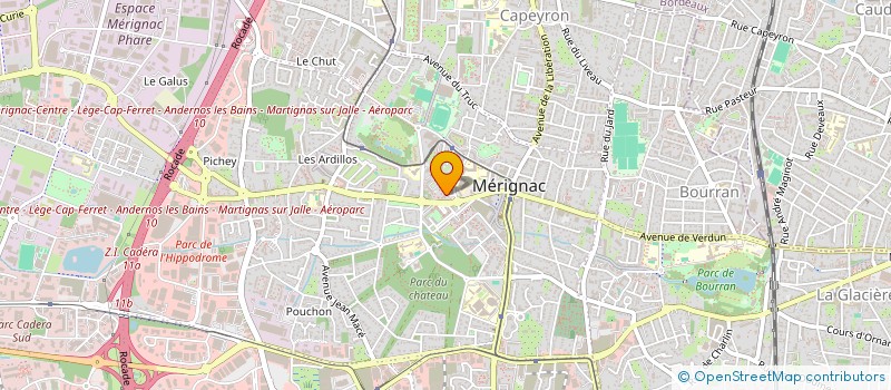 localisation de l'entreprise MONSIEUR GILLES PEYRE  MERIGNAC