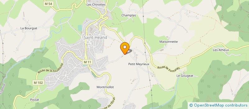 localisation de l'entreprise MONSIEUR GILLES PHILIBERT  SAINT-HEAND