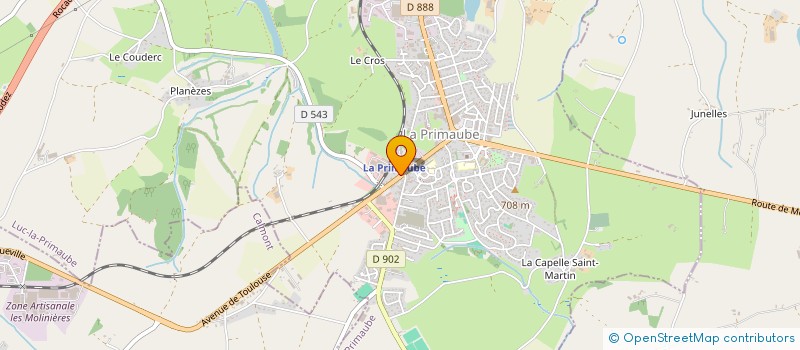 localisation de l'entreprise MONSIEUR GILLES PIGNEDE  LUC-LA-PRIMAUBE