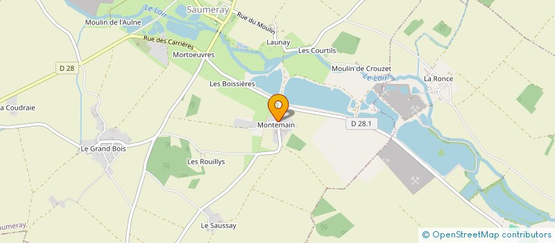 localisation de l'entreprise MONSIEUR GILLES PINEAU à SAUMERAY