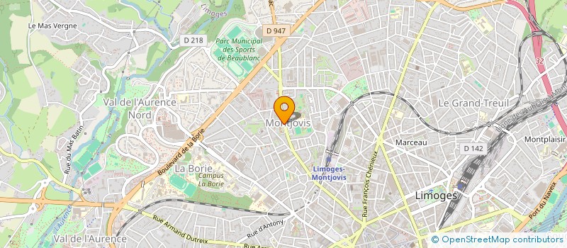 localisation de l'entreprise MONSIEUR GILLES PINGAUD à LIMOGES