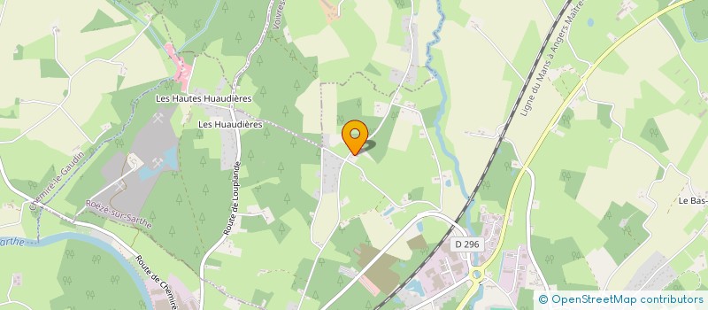 localisation de l'entreprise MONSIEUR GILLES PIVRON  ROEZE-SUR-SARTHE