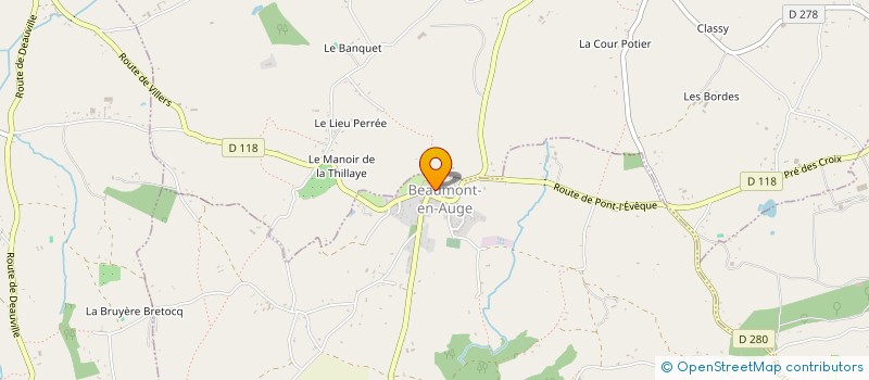 localisation de l'entreprise MONSIEUR GILLES PLANTE à BEAUMONT-EN-AUGE