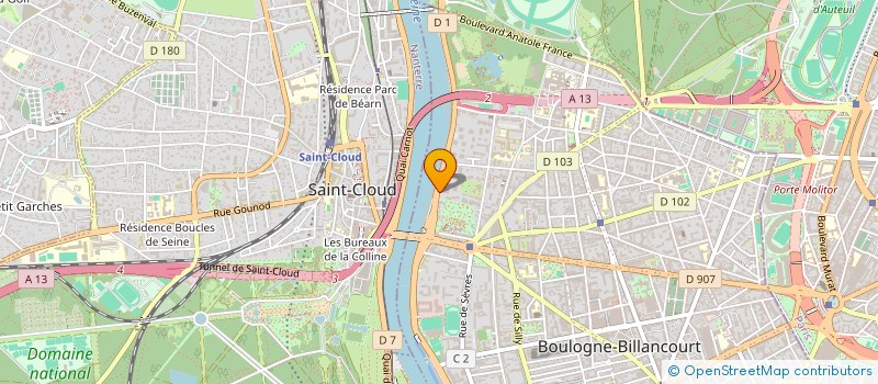 localisation de l'entreprise MONSIEUR GILLES POIRIER à BOULOGNE BILLANCOURT