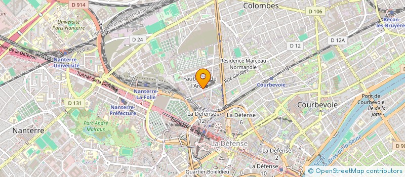 localisation de l'entreprise MONSIEUR GILLES POIROT à COURBEVOIE