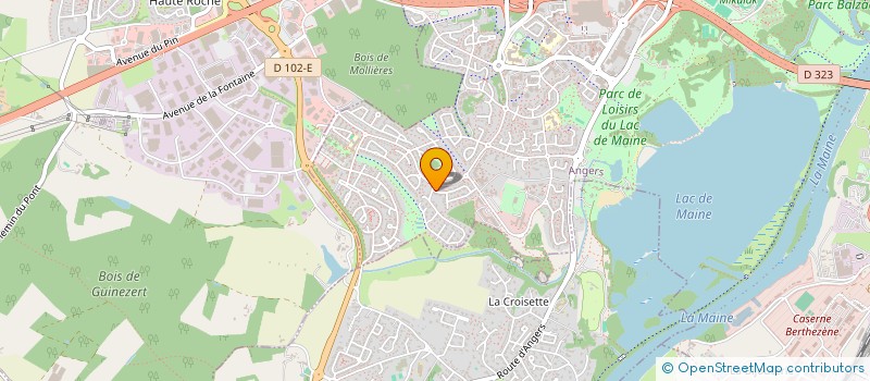 localisation de l'entreprise MONSIEUR GILLES POISSON à ANGERS