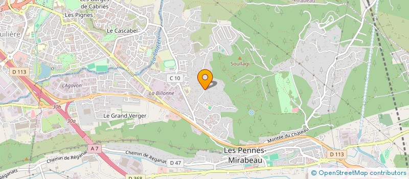 localisation de l'entreprise MONSIEUR GILLES POLGE à LES PENNES-MIRABEAU
