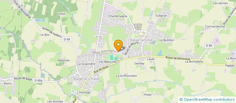 localisation de l'entreprise MONSIEUR GILLES PONCE  BAGE-DOMMARTIN